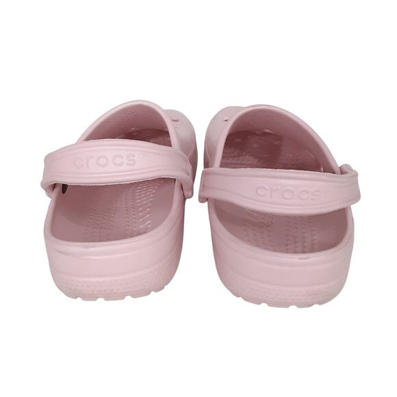 Crocs Clogs Womens 9 Slip On Water Shoes Light Pink Rubber Summer Comfort Shoe - Picture 5 of 10